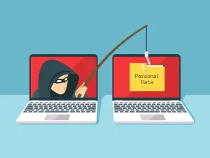 How do phishing attacks work on financial websites?